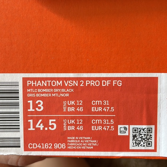 Mens Nike Phantom cleats size 13 - Picture 4 of 4
